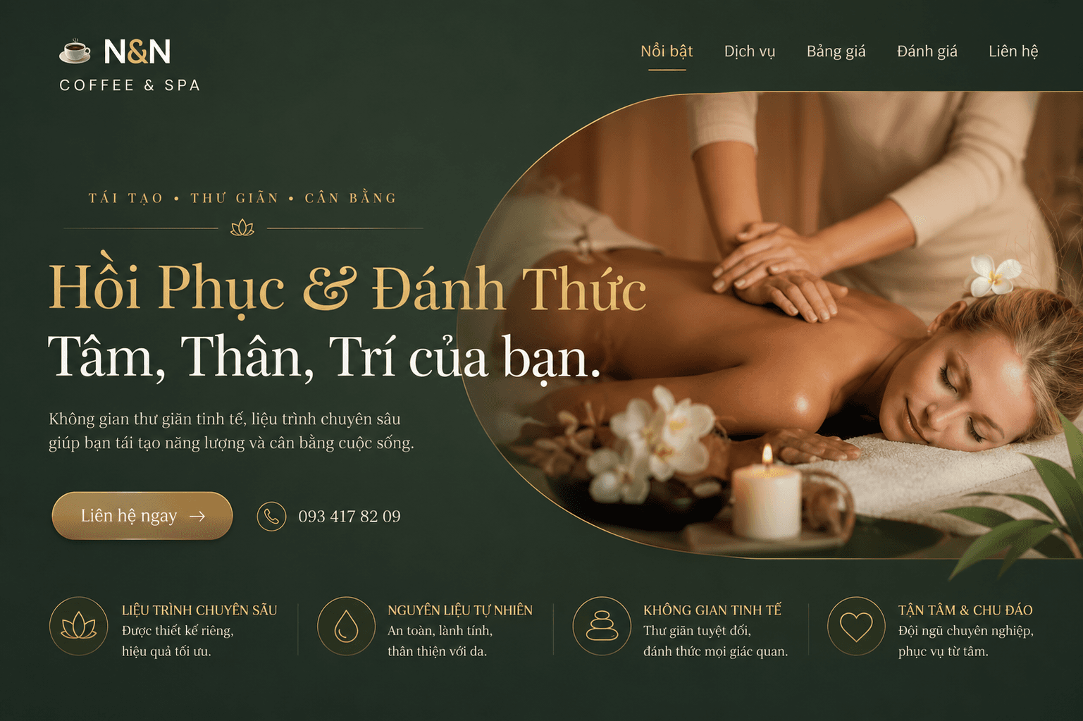 Spa Landing Page